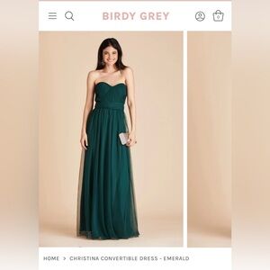 Birdy Grey Christina tulle dress in emerald